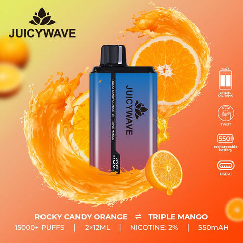 Juicy wave 15000 Disposable Puff Pod Device - 20 MG - Box of 10