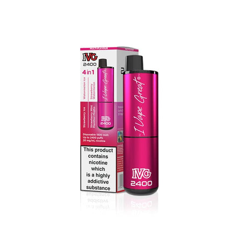 IVG 2400 Disposable Vape Pod Puff Bar Kit - Pink Edition - Multi Flavour -Vape Area UK