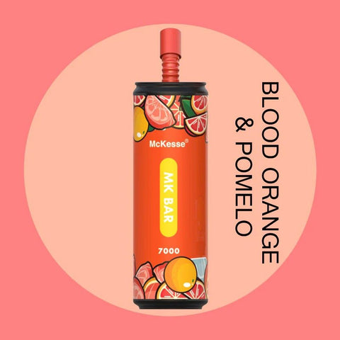 McKesse MK Bar 7000 Disposable Vape Pod Puff Device - Blood Orange & Pomelo -Vape Area UK