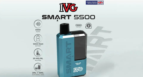 IVG Smart 5500 Refillable Rechargeable Disposable Vape Kit