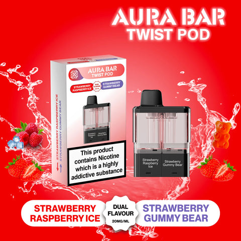 Aura Bar Twist 40k Puffs Pre-Filled Pods - Box of 5