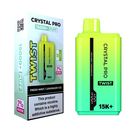 Crystal Pro Twist 15000 Puffs Disposable Vape - Box of 5