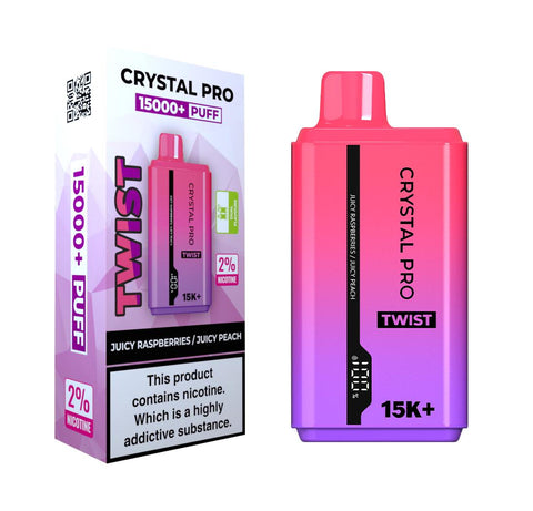Crystal Pro Twist 15000 Puffs Disposable Vape - Box of 5