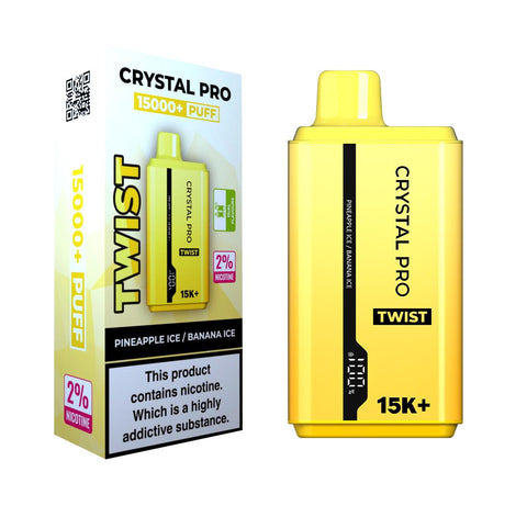 Crystal Pro Twist 15000 Puffs Disposable Vape - Box of 5
