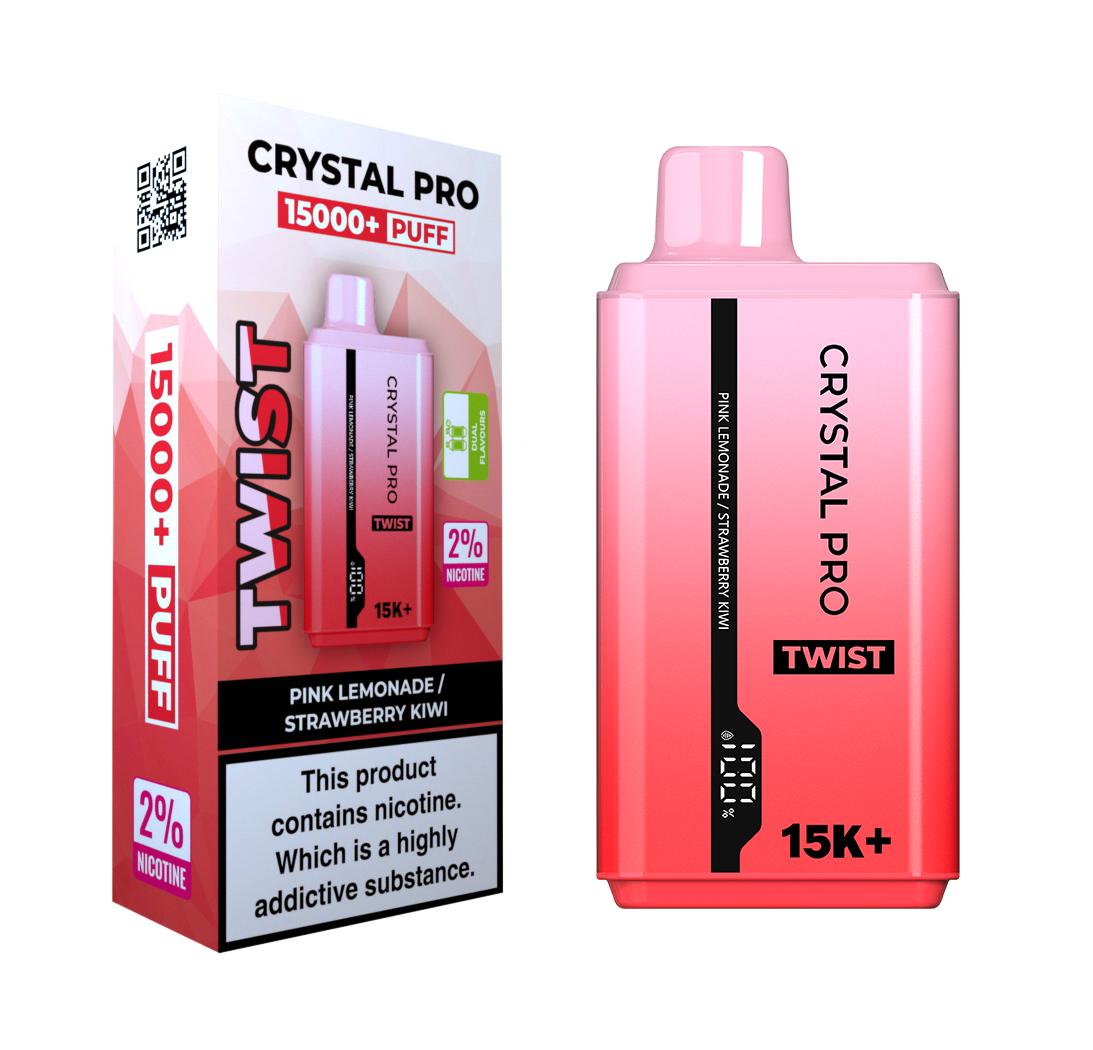 Vape 15,000 Puffs Crystal Pro Twist 15000 - Watermelon Skittles /  Strawberry Watermelon Australia Prime Source