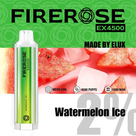 Elux Firerose EX4500 Disposable Vape Pod - Box of 10