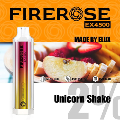 Elux Firerose EX4500 Disposable Vape Pod - Box of 10