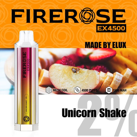 Elux Firerose EX4500 Disposable Vape Pod Device - 20mg Nicotine