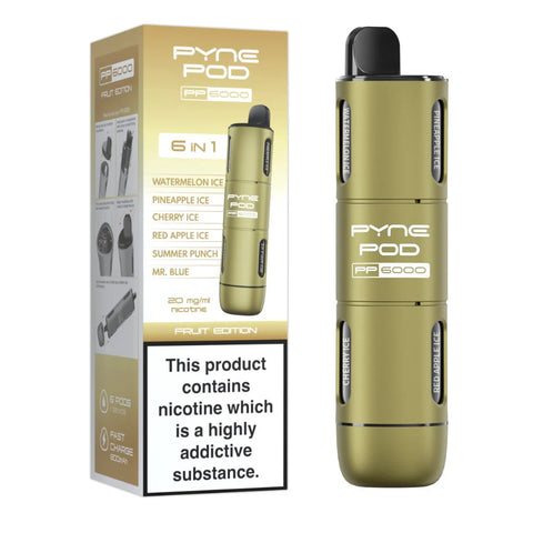 Pyne Pod PP6000 6 in1 Disposable Vape 20mg