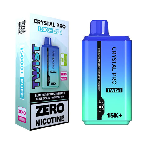 Zero Nicotine Crystal Pro Twist 15000 Puffs Disposable Vape