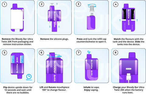 Bloody Bar Ultra-Twist 20K Disposable Vape Kit