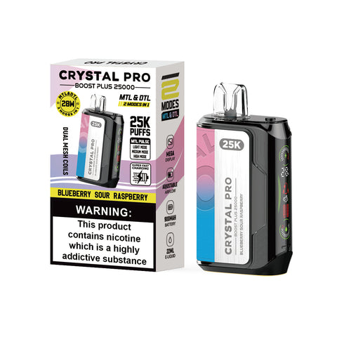 Crystal Pro Boost Plus 25000 - 2-in-1 Vape Device