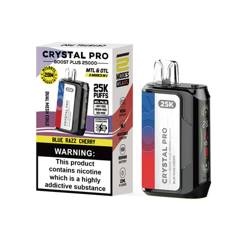 Crystal Pro Boost Plus 25000 - 2-in-1 Vape Device