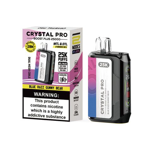 Crystal Pro Boost Plus 25000 - 2-in-1 Vape Device