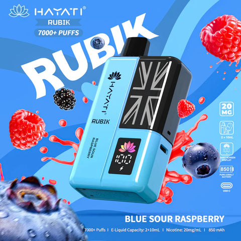 Hayati Rubik 7000+ Puffs Disposable Vape Kit Box of 5