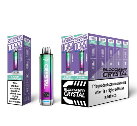 Bloody Bar Crystal 10000 Disposable Vape (20MG) - Box of 10