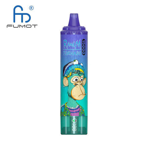 RandM Tornado 15000 Puffs | Digital E-Juice And Battery Display