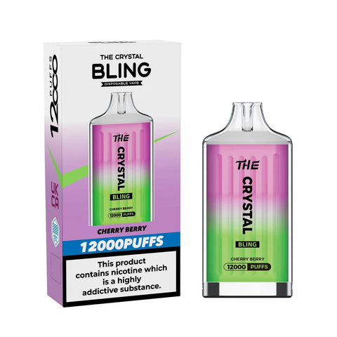 The Crystal Bling 12000 Disposable Vape Puff Pod Box of 5
