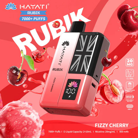 Hayati Rubik 7000+ Puffs Disposable Vape Kit Box of 5