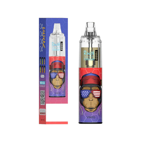 RANDM Tornado 7000 Disposable Vape Pod Device 0mg  - Box of 10