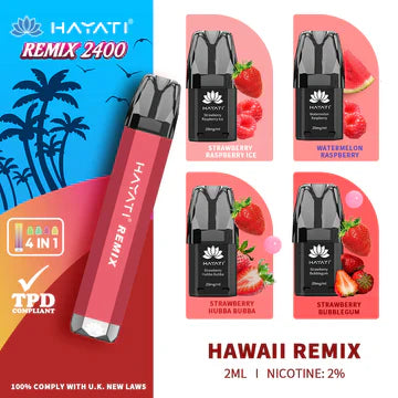 Hayati Remix 2400 Disposable Vape - Box of 5