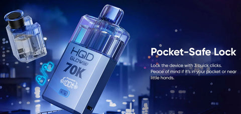 HQD Glow Air 70K Pod Vape Kit