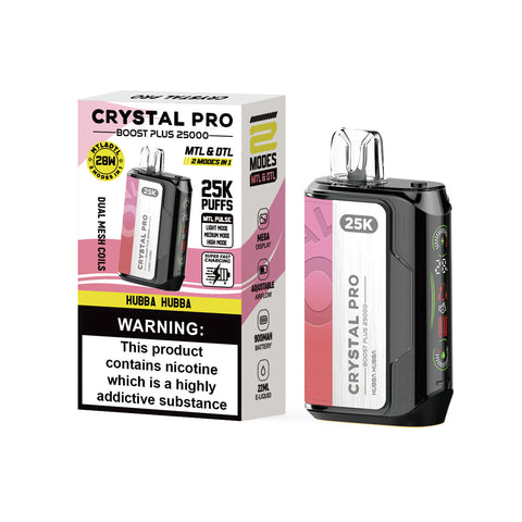 Crystal Pro Boost Plus 25000 - 2-in-1 Vape Device