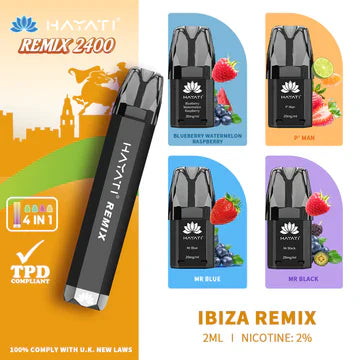 Hayati Remix 2400 Disposable Vape - Box of 5