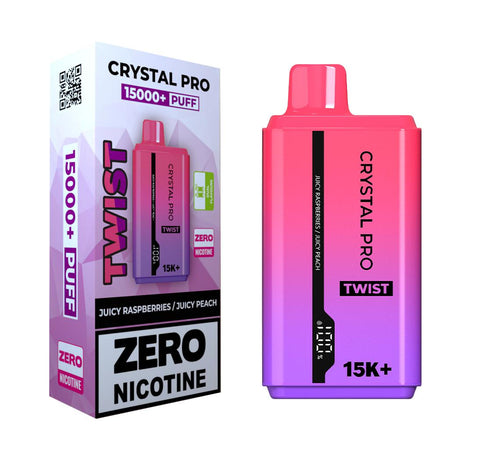 Zero Nicotine Crystal Pro Twist 15000 Puffs Disposable Vape