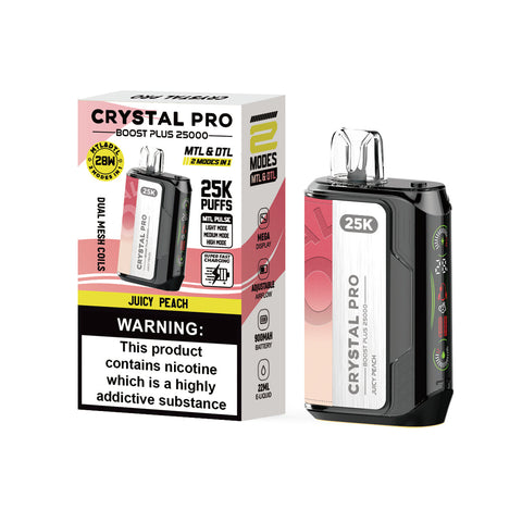 Crystal Pro Boost Plus 25000 - 2-in-1 Vape Device