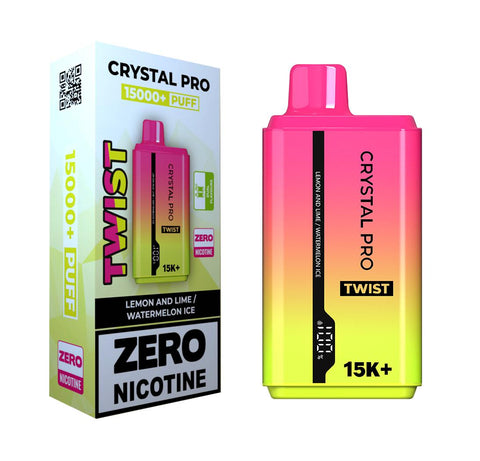 Zero Nicotine Crystal Pro Twist 15000 Puffs Disposable Vape