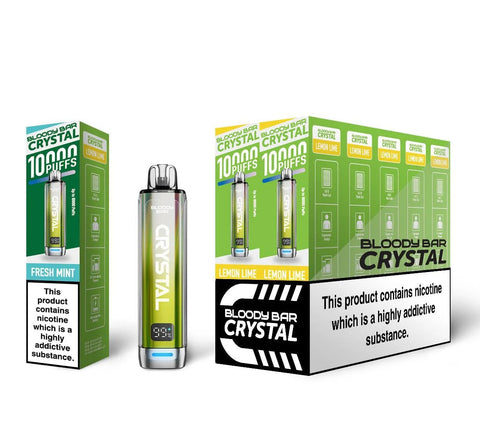 Bloody Bar Crystal 10000 Disposable Vape (20MG) - Box of 10