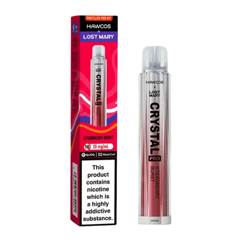 Hawcos x Lost Mary Crystal Pro 600 Prefilled Pod Kit-Box of 10
