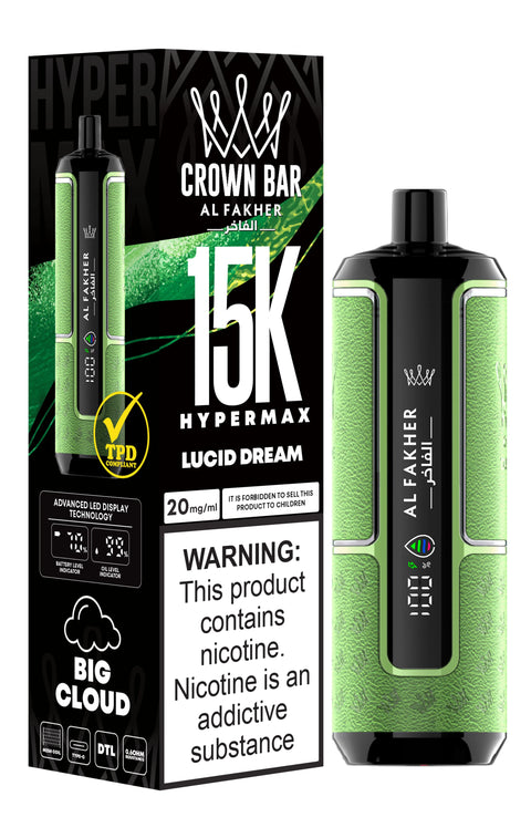 Al Fakher Crown Bar 15000 Hypermax Vape Kit Rechargeable