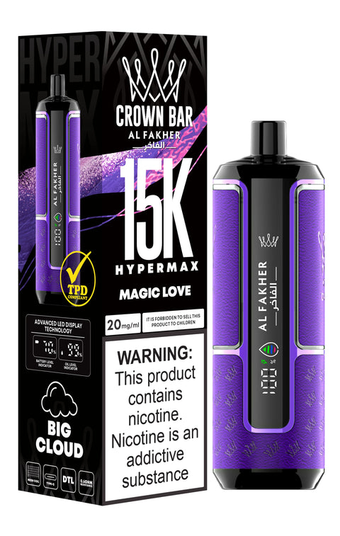 Al Fakher Crown Bar 15000 Hypermax Vape Kit Rechargeable