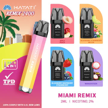 Hayati Remix 2400 Disposable Vape - Box of 5