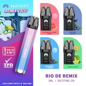 Hayati Remix 2400 Disposable Vape - Box of 5
