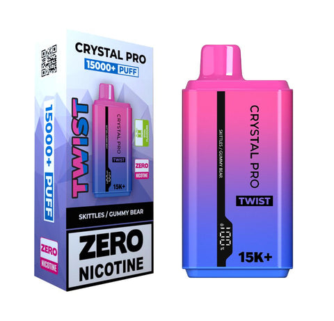 Zero Nicotine Crystal Pro Twist 15000 Puffs Disposable Vape