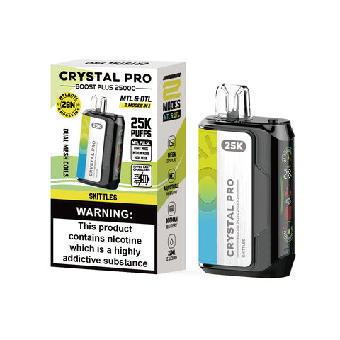 Crystal Pro Boost Plus 25000 - 2-in-1 Vape Device