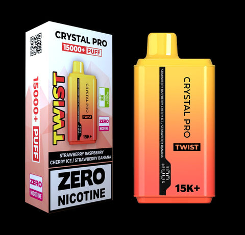 Zero Nicotine Crystal Pro Twist 15000 Puffs Disposable Vape