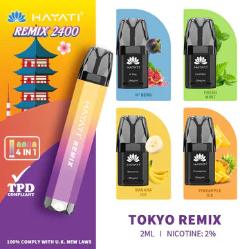 Hayati Remix 2400 Disposable Vape - Box of 5