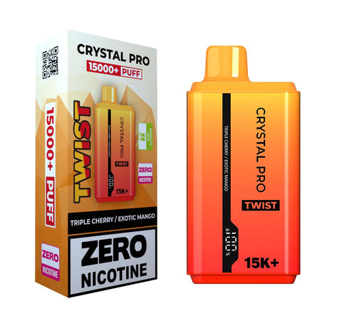 Zero Nicotine Crystal Pro Twist 15000 Puffs Disposable Vape