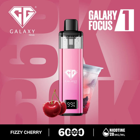 Galaxy Focus 1 6k Puffs Prefilled Pod Kit- Box of 5