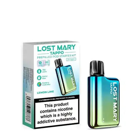 Lost Mary Tappo Prefilled Pod Vape Kit- Box of 10