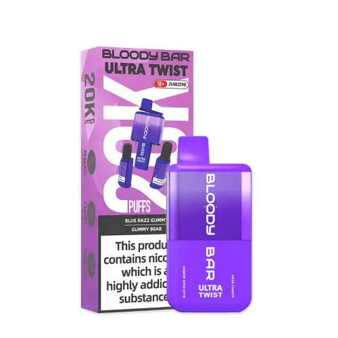 Bloody Bar Ultra-Twist 20K Disposable Vape Kit-Box of 5