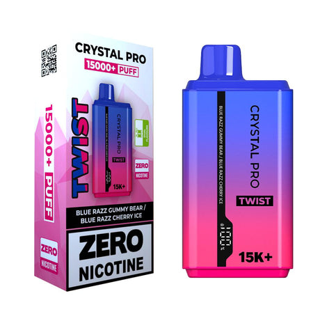 Zero Nicotine Crystal Pro Twist 15000 Puffs Disposable Vape