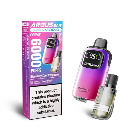 Voopoo Argus Bar Prime 6000 Disposable Vape - Box Of 5