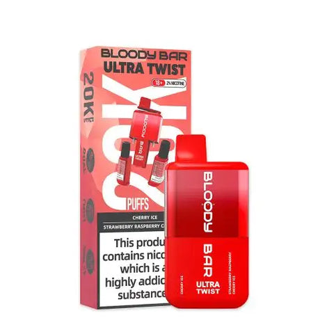 Bloody Bar Ultra-Twist 20K Disposable Vape Kit-Box of 5