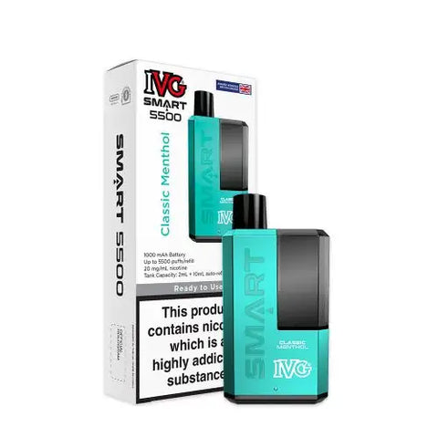 IVG Smart 5500 Refillable Rechargeable Disposable Vape Kit