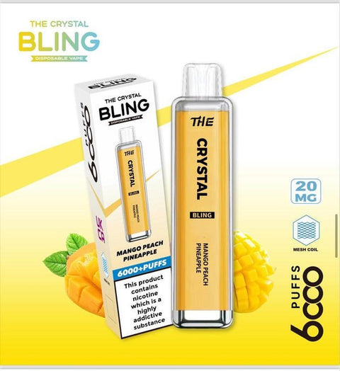 Crystal Bling 6000 Pro Max Disposable Vape Box of 10 - #Simbavapeswholesale#